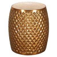 Odkládací stolek SITA zlatý - barvy zlata, Lifestyle, kov (32/42/32cm) - MID.YOU