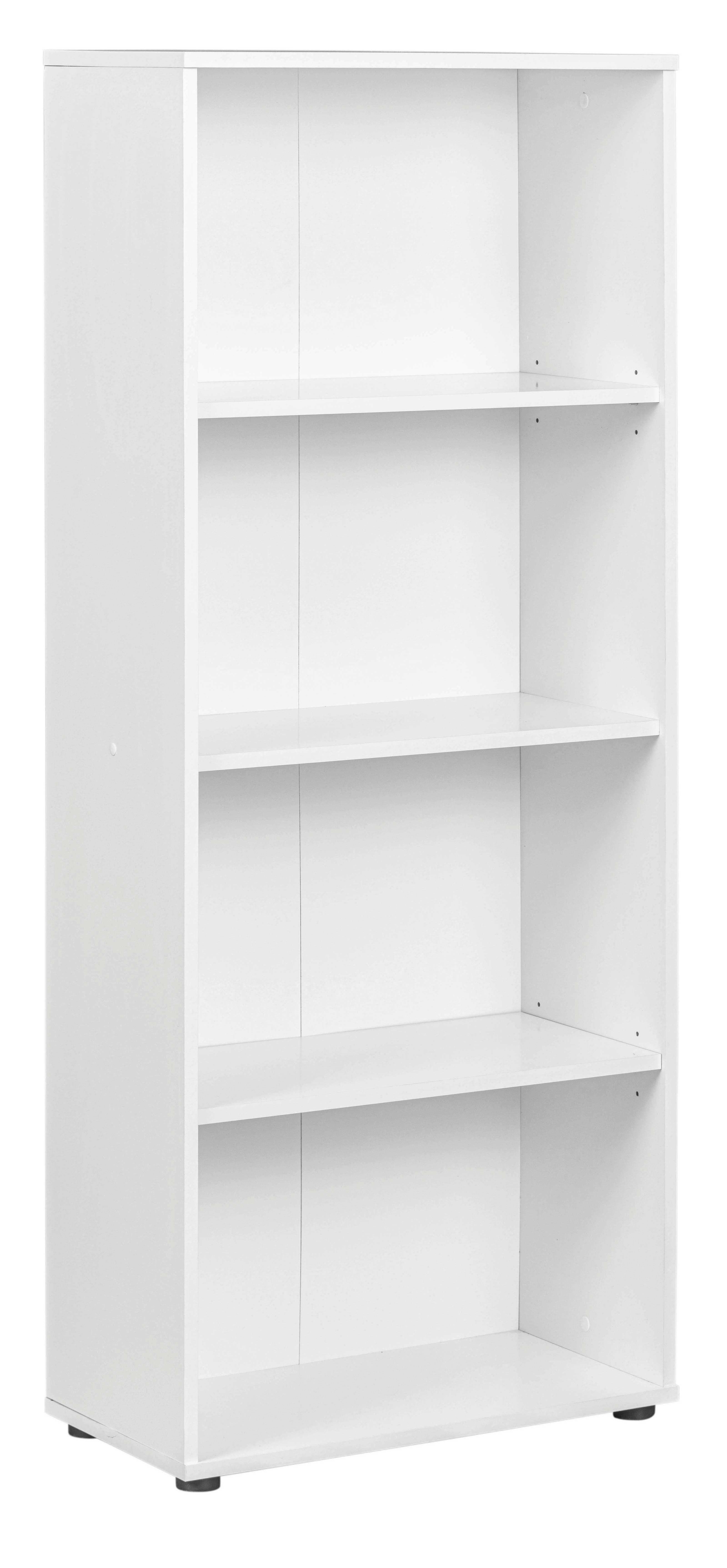 Regal Arco B 60cm, Weiß - Weiß, Basics, Holzwerkstoff (60/145/30cm) - MID.YOU
