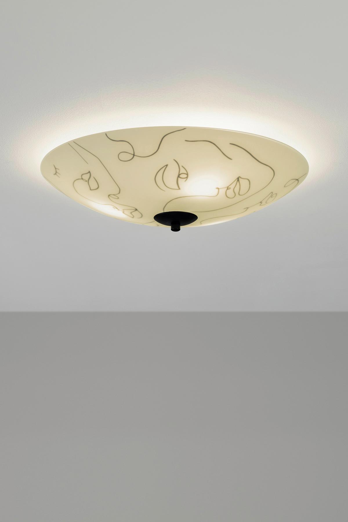 Deckenleuchte Messy Family - Schwarz/Weiß, Basics, Glas/Kunststoff (43/15cm) - Markslöjd