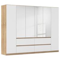 Drehtürenschrank Mainz Eichefarben B: 271 cm - Eichefarben/Weiß, Basics, Holzwerkstoff (271/210/54cm) - Rauch Möbel