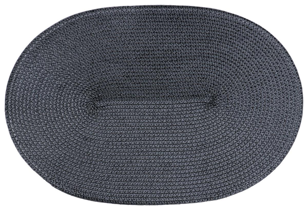 Étkezőalátét Martina - fekete/világoszöld, Konventionell, műanyag - Ondega