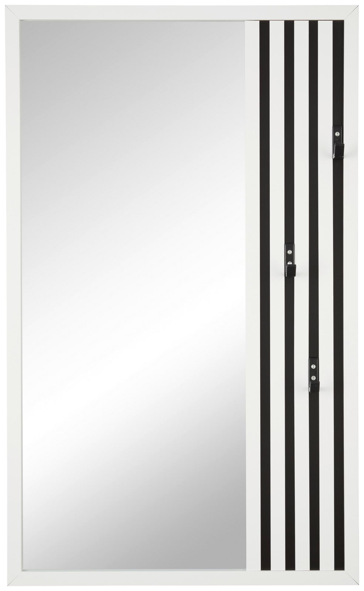 Wandgarderobe Savannah Iii Weiß B: - Weiß, Trend, Glas/Holzwerkstoff (60/100/1,63cm)