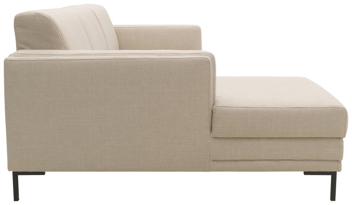 Ecksofa Looks Vii - Beige/Schwarz, Design, Textil (214/146cm) - LOOKS by W.Joop