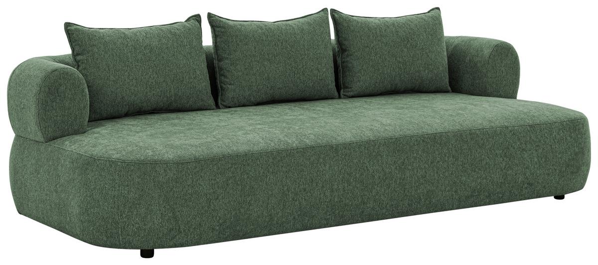 Bigsofa Ferro Grün B: 240 Cm - Schwarz/Grün, Design, Textil (240/76/122cm) - Livetastic
