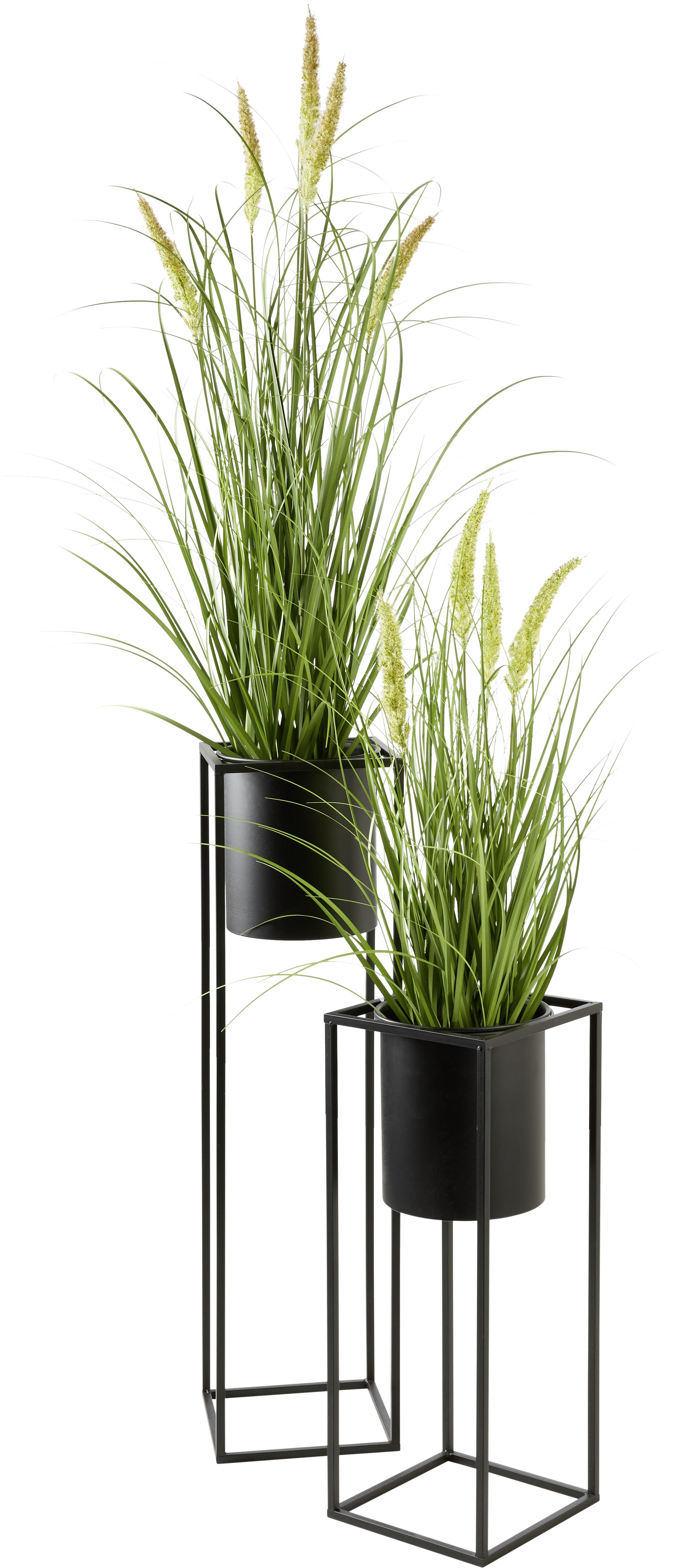 Nádoba Na Květináč Kiara -Akt- - černá, Lifestyle, kov (20,8/55,5cm) - Modern Living