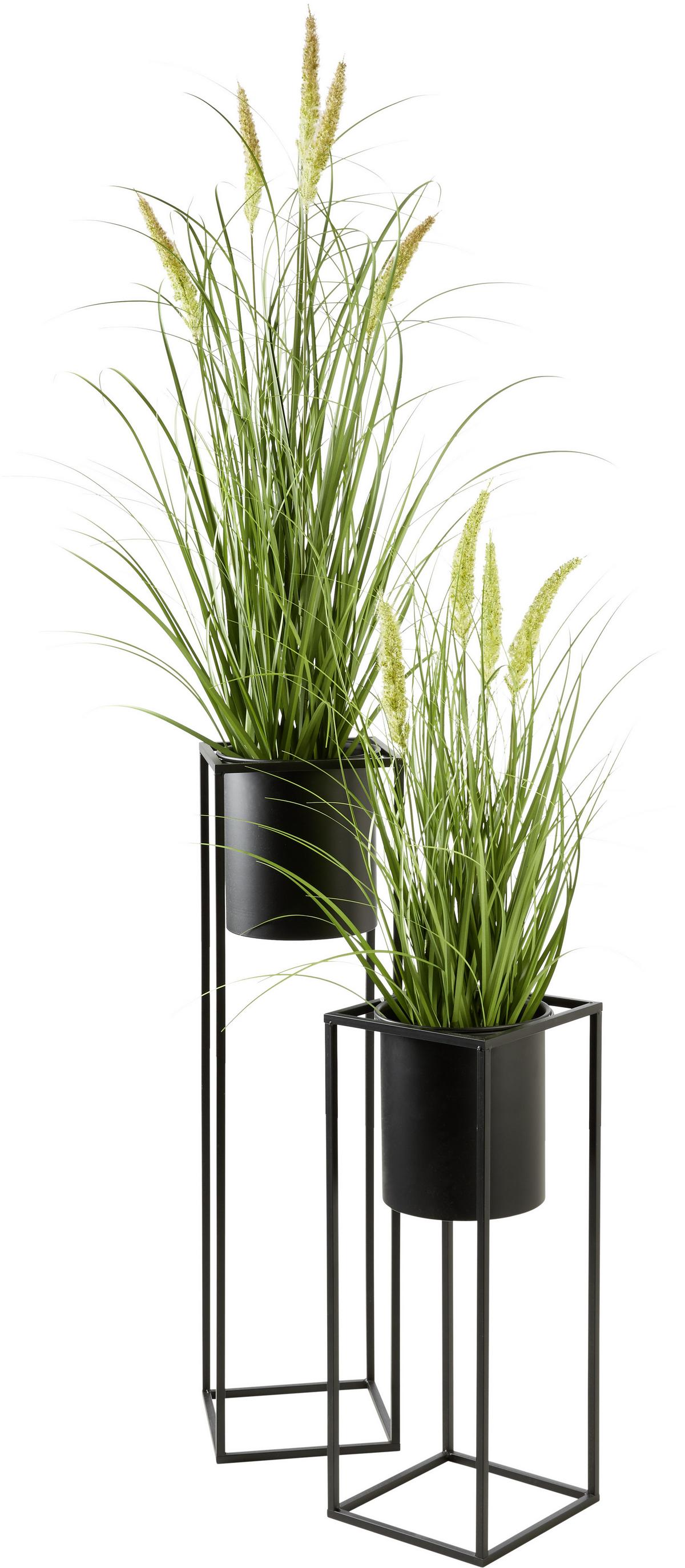 OBAL NA KVĚTINÁČ KIARA -AKT- -TOP- - černá, Lifestyle, kov (20,8/55,5cm) - Mömax