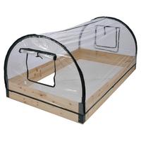 Frühbeet Kunststoff/metall/ Holzrahmen Lxbxh: 80x120x50 Cm - Transparent, Basics, Holz/Kunststoff (80/50/120cm)