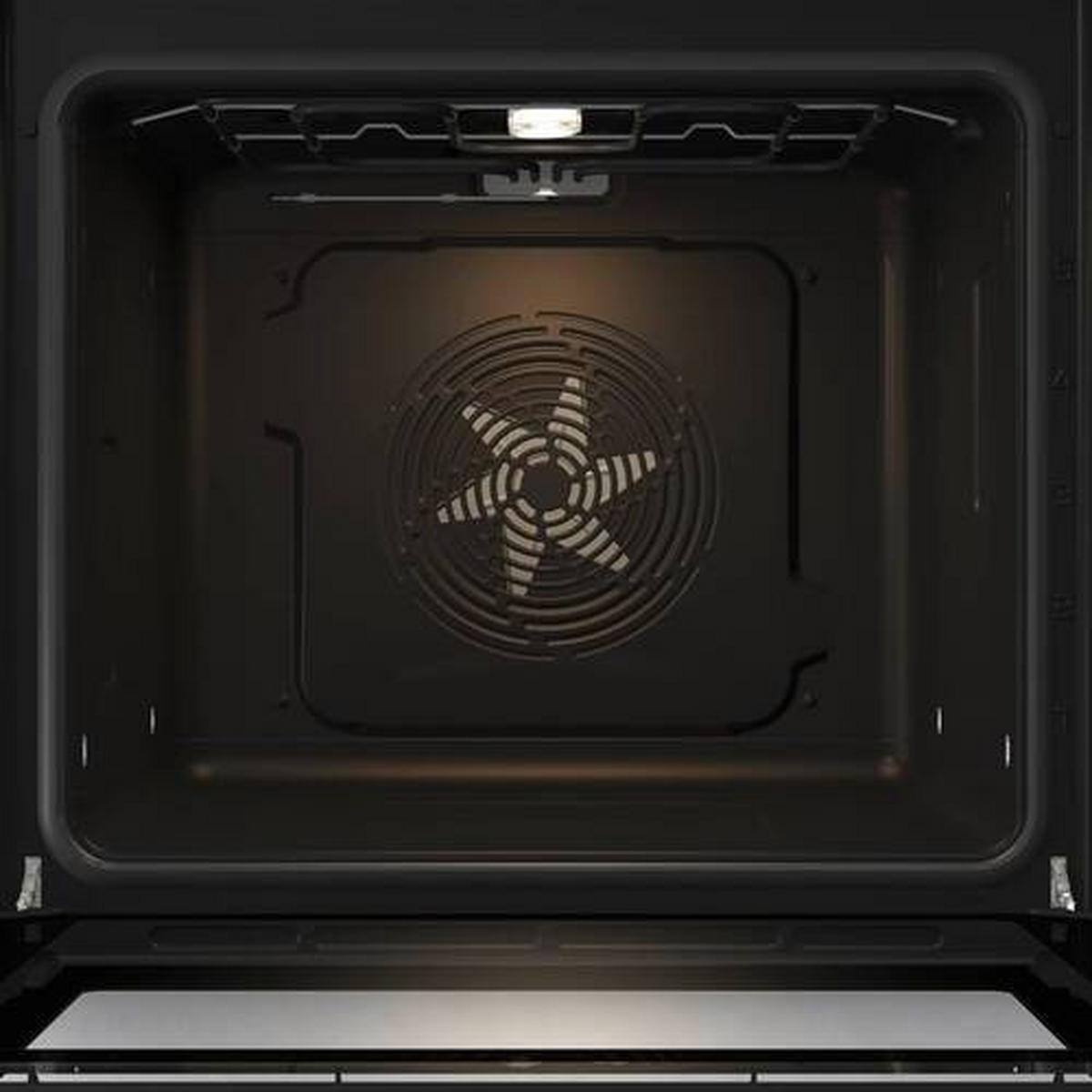 Einbau-backofen Bo6717e03x B:59,5cm Schwarz Versenkknebel - Edelstahlfarben/Schwarz, Basics, Glas/Metall (59,5/59,5/56,4cm) - Gorenje