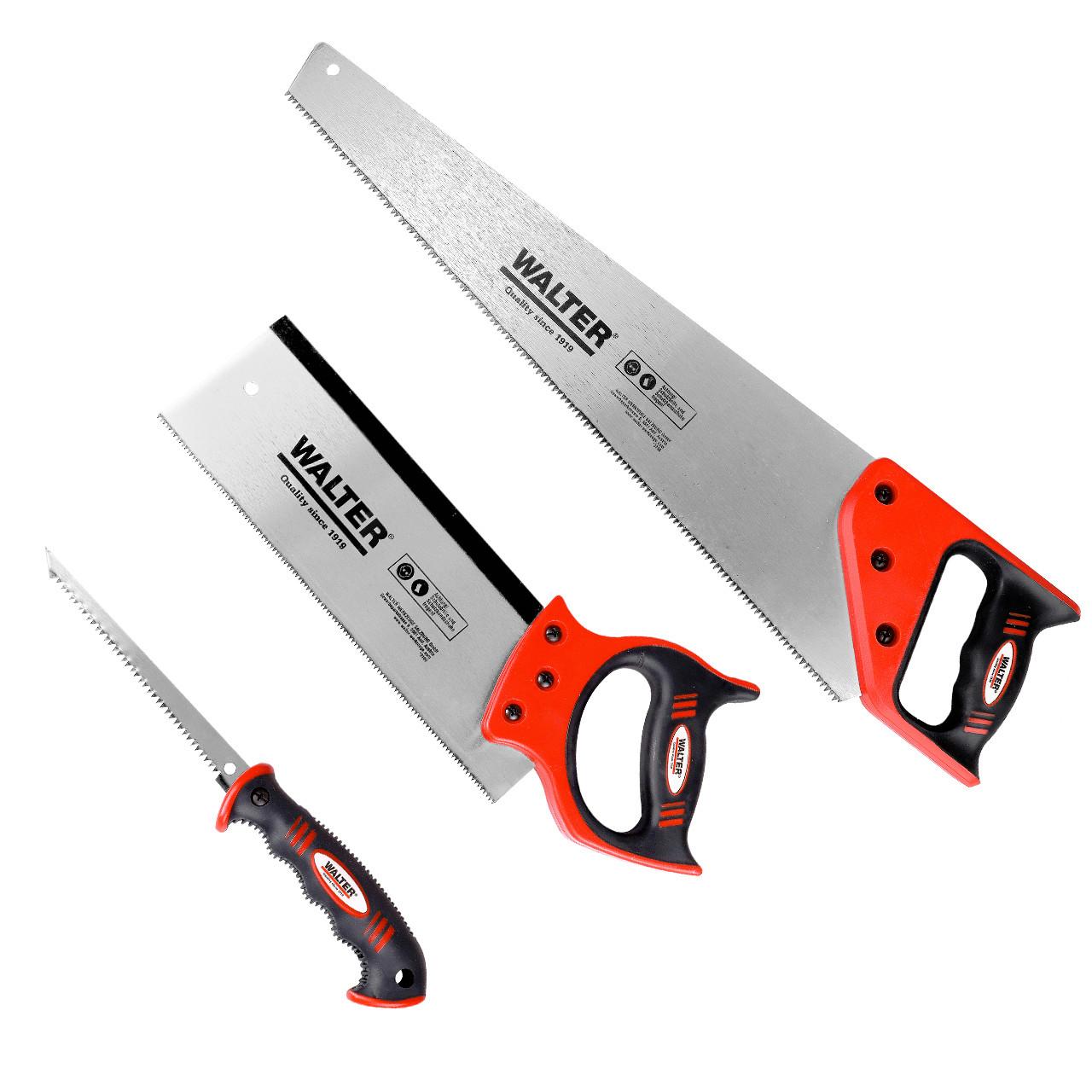 Handsäge 3 Teilig - Rot/Schwarz, Basics, Kunststoff/Metall (16/69/4cm)