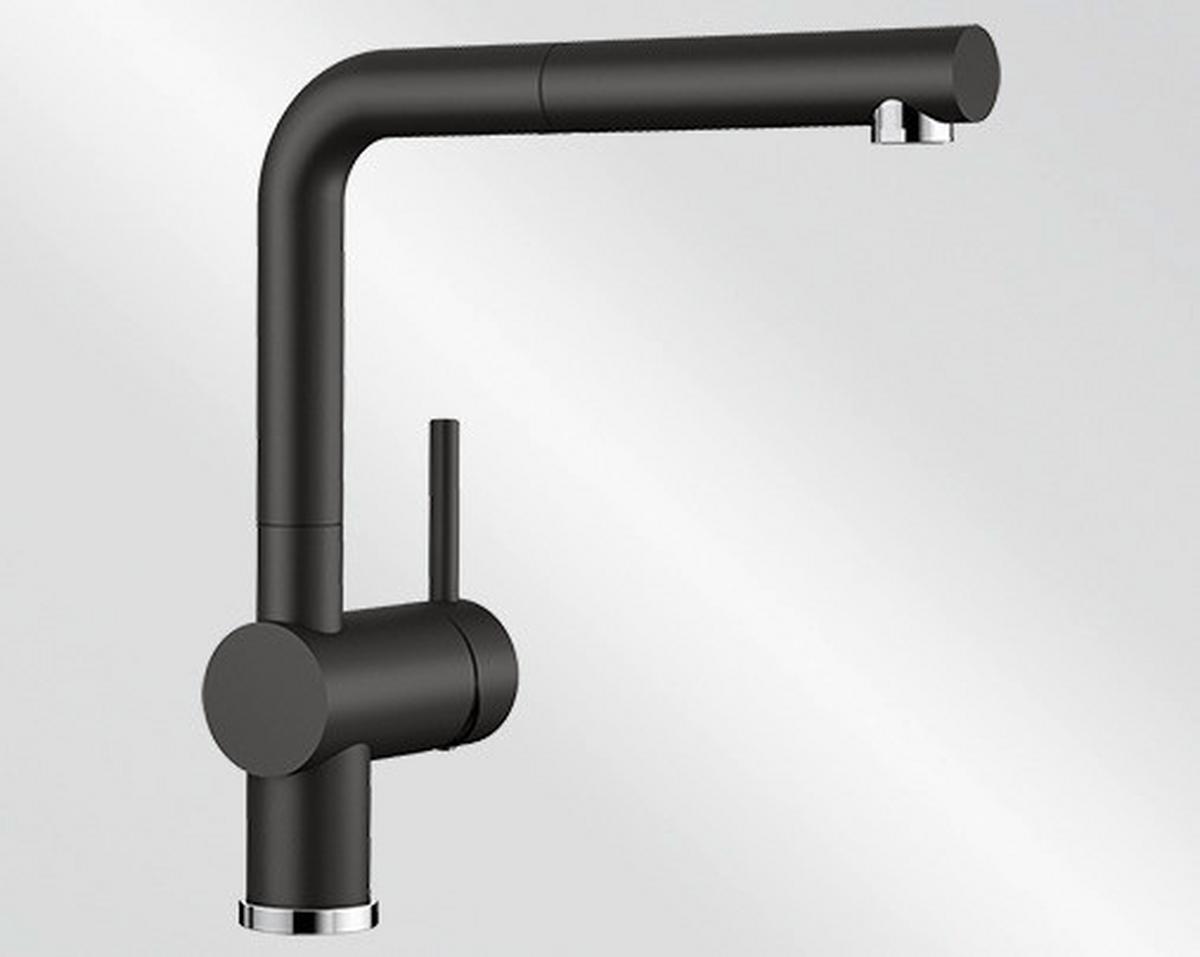 Küchenarmatur Linus-S - Schwarz, MODERN, Metall (28,4cm)