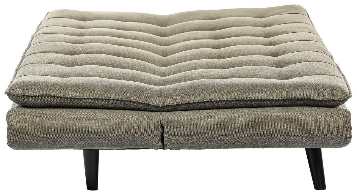 Rozkládací pohovka SUN, zelená, sklopná, max. 360 kg - černá/zelená, Moderní, dřevo/textil (190/83/93cm) - Mömax