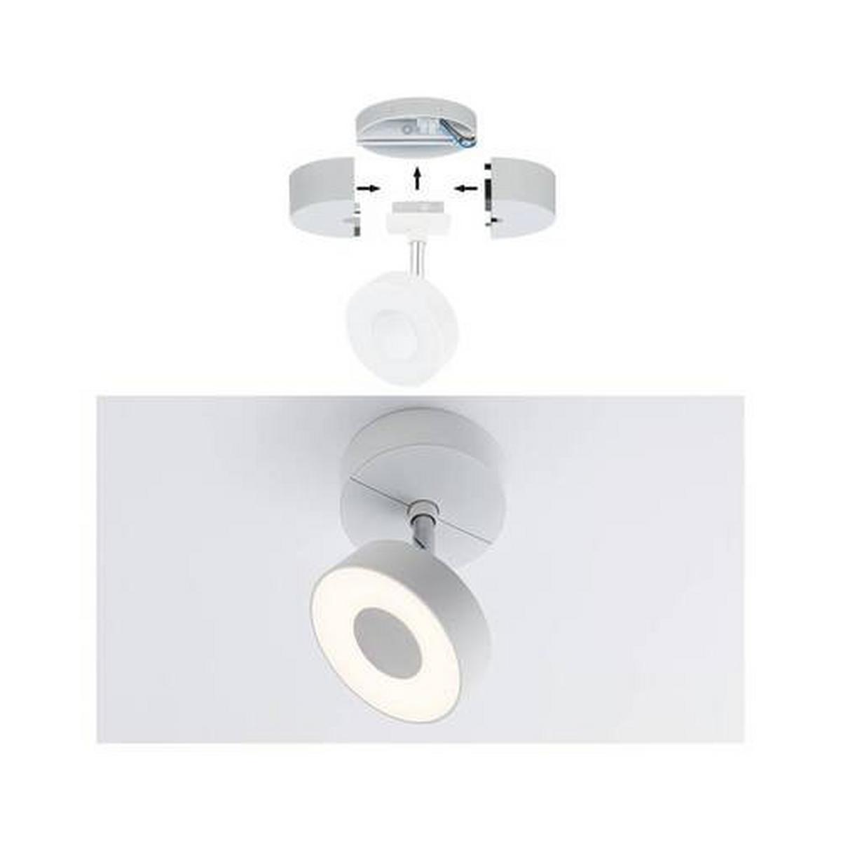 Schienensystem Urail Strahler Aufhängung 96821 in Weiß - Weiß, Basics, Kunststoff (10/3,55cm) - Paulmann