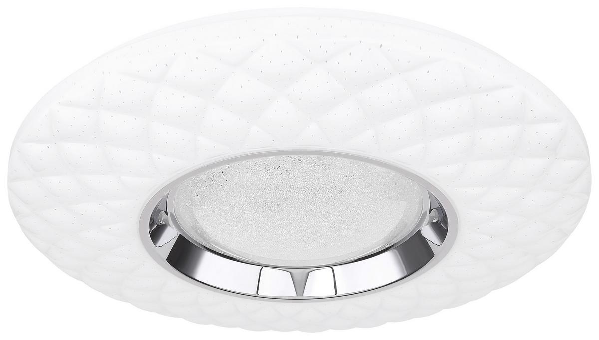 Led-deckenleuchte Ø 49 Cm Mit Smartphone-Steuerung - Opal, Design, Kunststoff/Metall (49/6,8cm) - Globo