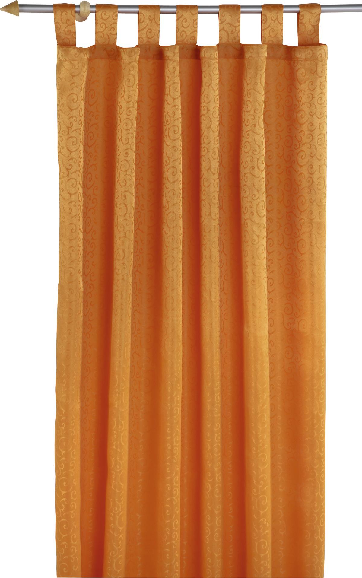 Készfüggöny Curl - sárga/Pezsgő, Konventionell, textil (140/255cm) - Ondega