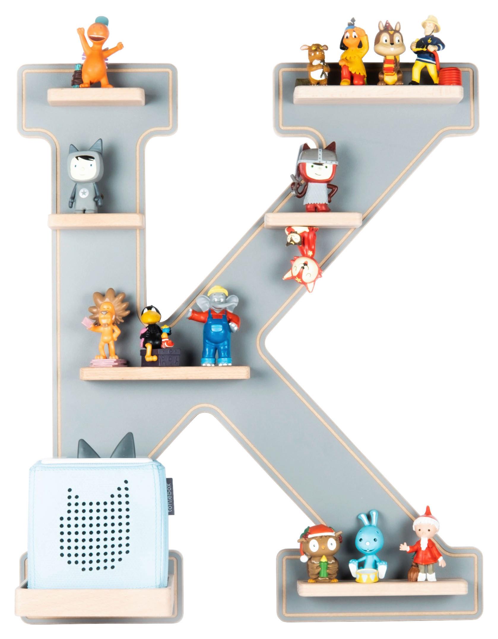 Kinderregal Boarti Grau B: 45 Cm - Grau, MODERN, Holzwerkstoff (45/54/19cm) - MID.YOU