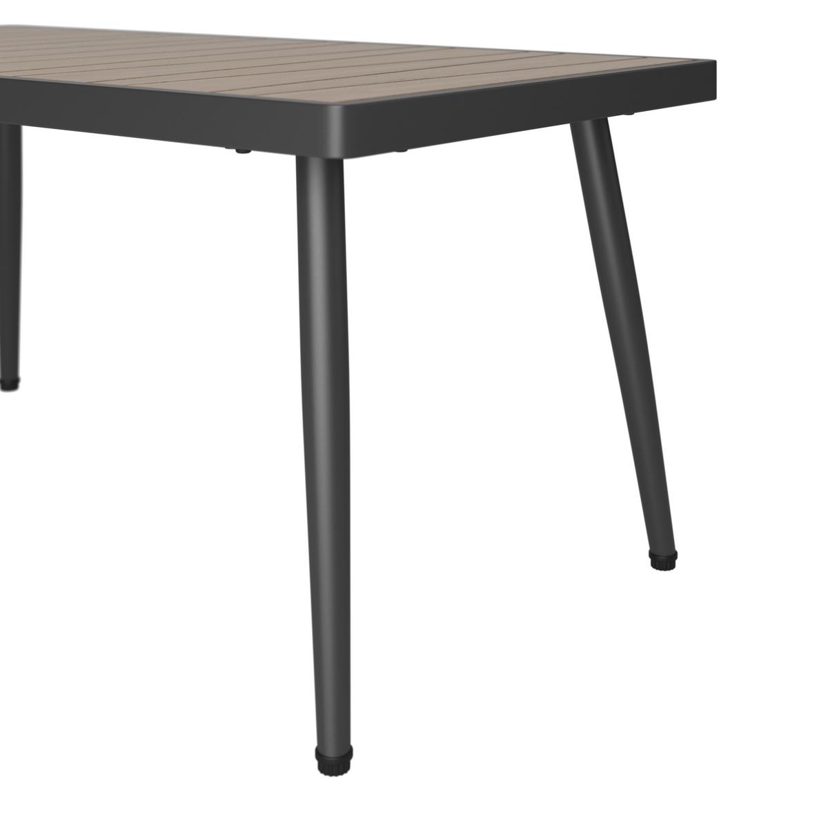 Loungegarnitur Aruba - Dunkelgrau/Anthrazit, MODERN, Holz/Textil (100/39/52cm) - Beldano