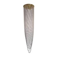 Függőlámpa 10883-10sb Swoop - sárgarézszínű/áttetsző, Lifestyle, üveg/fém (65/250cm) - Searchlight