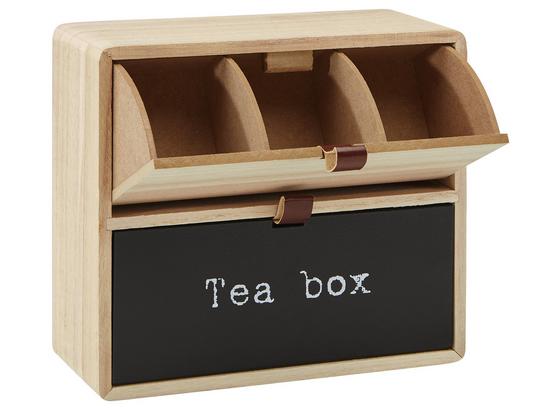 Box Na Čaj Mason - hnedá/čierna, Moderný, kompozitné drevo (23/9/21cm) Box Na Čaj Mason - hnedá/čierna, Moderný, kompozitné drevo (23/9/21cm)