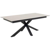 Esstisch ausziehbar Heaven 200-240x100x76cm Schwarz/Grau - Schwarz/Grau, Trend, Keramik/Metall (200-240/100/76cm) - MID.YOU