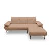 Ecksofa Rotbraun S: 242x170 cm - Wildeiche/Rotbraun, Design, Holz/Textil (242/170cm) - MID.YOU