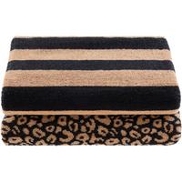 DUSCHTUCHSET MELINA - 2ER PACK - Beige/Schwarz, ROMANTIK / LANDHAUS, Textil (70/130cm) - James Wood