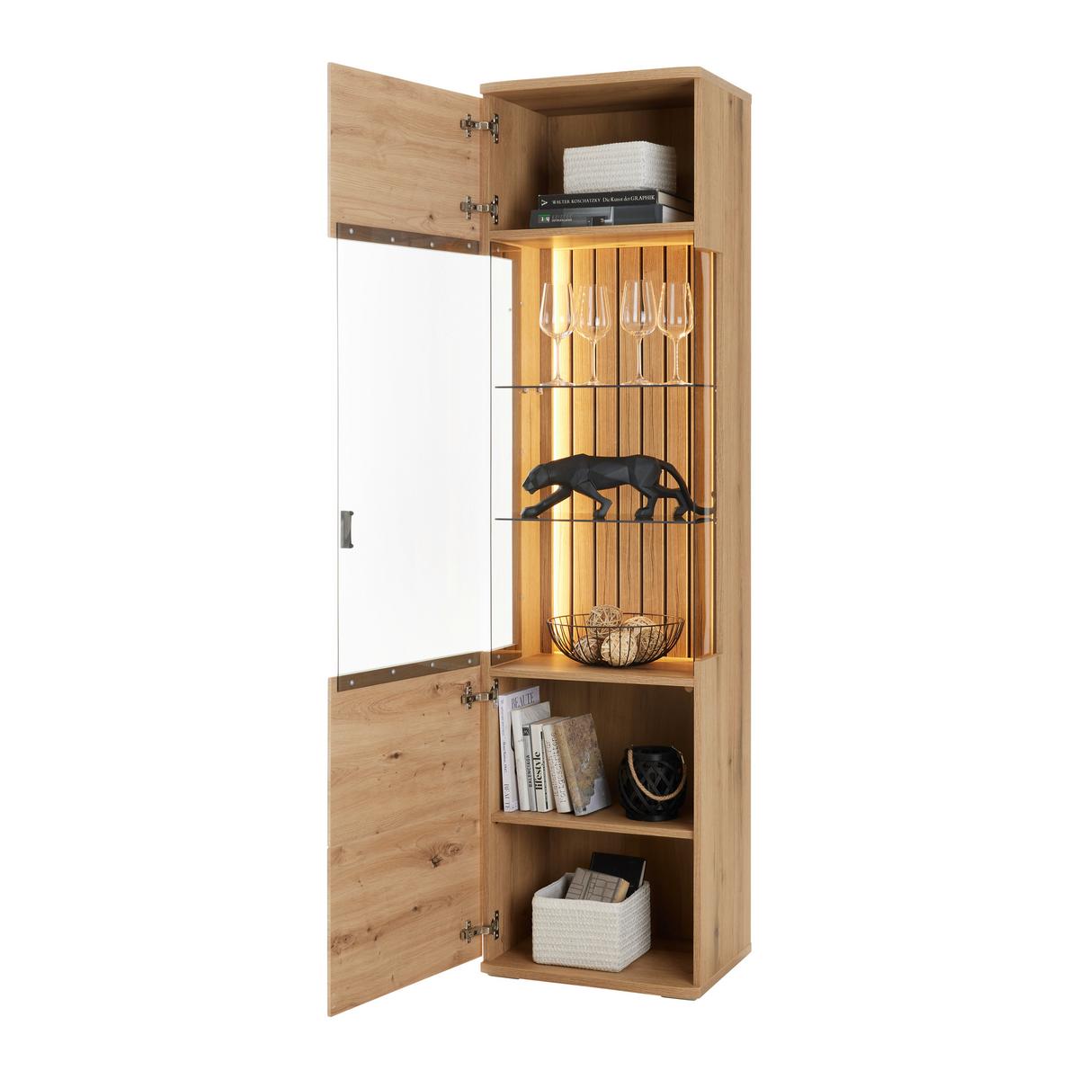 Vitrine Fortuna - MODERN, Glas/Holzwerkstoff (50/191/38cm)