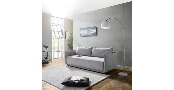 Schlafsofa Giulia - Schwarz/Grau, MODERN, Textil (217/75-95/112cm) - Luca Bessoni