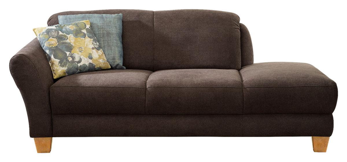 Récamiere Gotland V Dunkelbraun B: 194 cm - Dunkelbraun/Naturfarben, KONVENTIONELL, Textil (194/84/91cm) - Sit & More