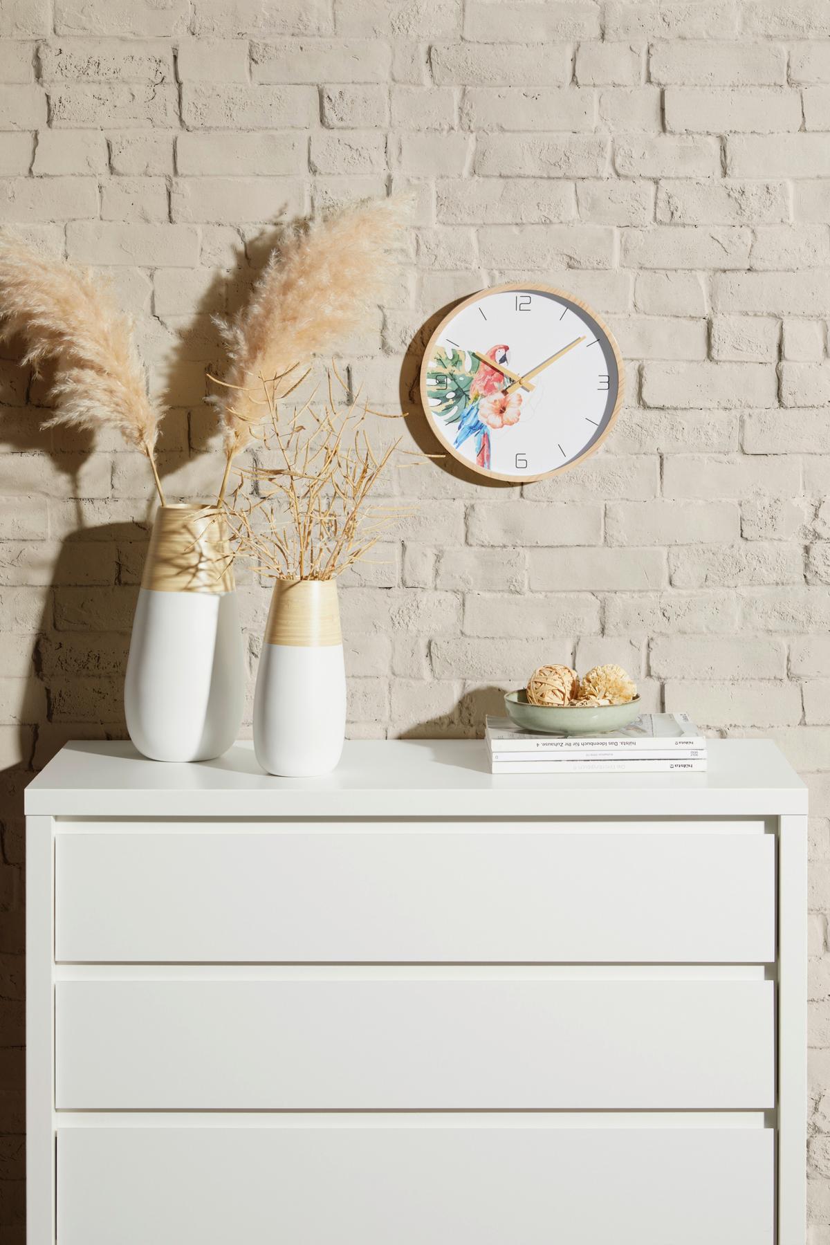 Wanduhr Cospa - Multicolor, Design, Glas/Papier (30/4cm) - Luca Bessoni