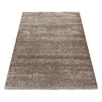 Hochflor Teppich Taupe Brilliant 120x170 Cm - Taupe, Basics, Textil (120/170cm)