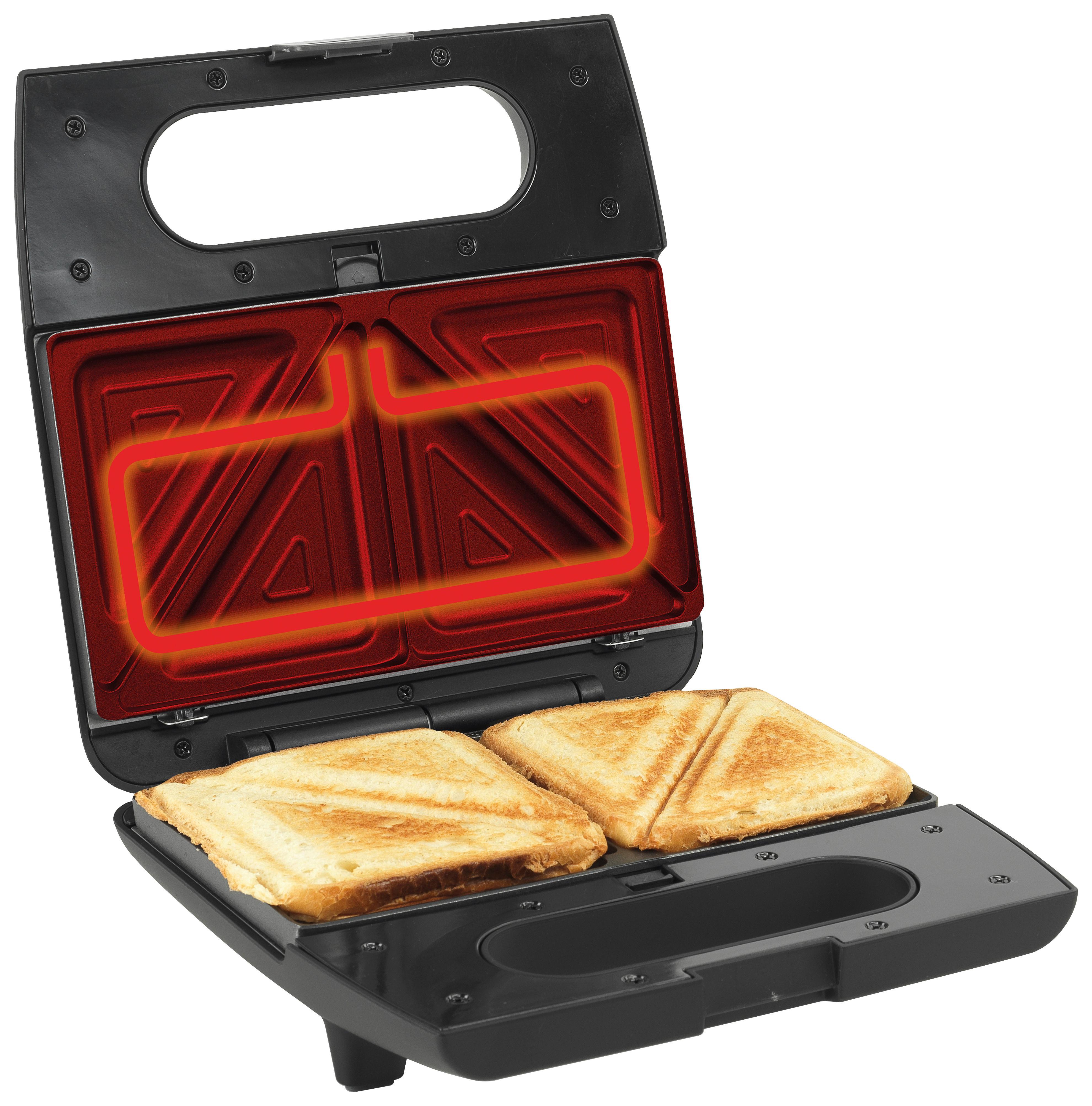Minigrill 2-in-1 Sm703gcb Schwarz - Schwarz, Basics, Kunststoff/Metall (22,8/9,5/22,7cm) - Gorenje