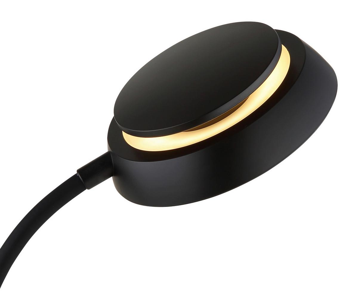 Led-tischleuchte Memory-Funktion - Silberfarben/Schwarz, Design, Kunststoff (30,6/17,2/44,8cm) - Globo