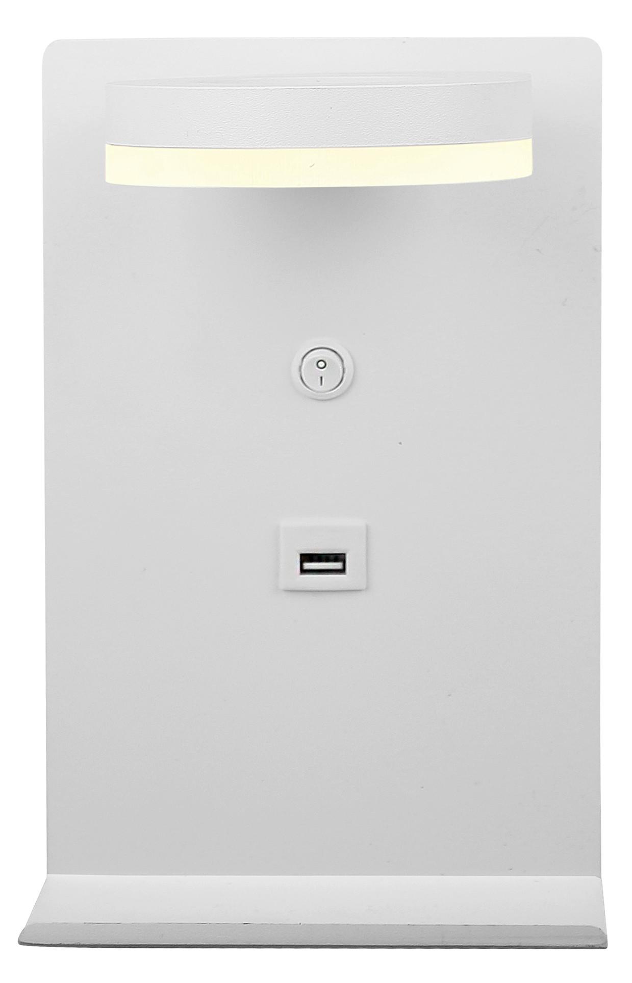 Led-wandleuchte 21-76052 Compact - Weiß, KONVENTIONELL, Metall (15/10/23cm)