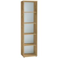 Aktenregal Gw-monteria Weiß/eiche Dekor B: 50 - Eichefarben/Schwarz, MODERN, Holzwerkstoff (50/196/37cm) - Germania