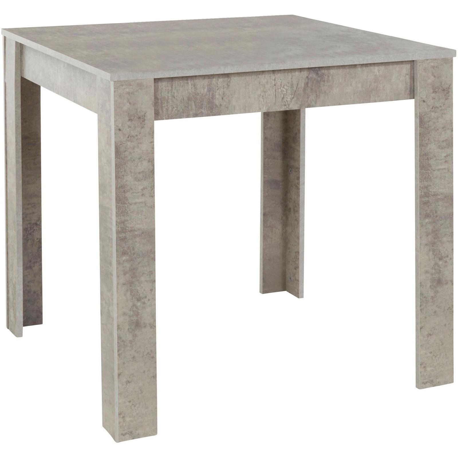 ESSTISCH Lynn Grau L: 80cm - Grau, Design, Holzwerkstoff (80/75/80cm) - MID.YOU