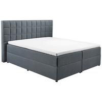 Boxspring postel ALASKA 180x200 cm antracit - antracitová, Basics, kompozitní dřevo/textil (180/200cm) - MID.YOU