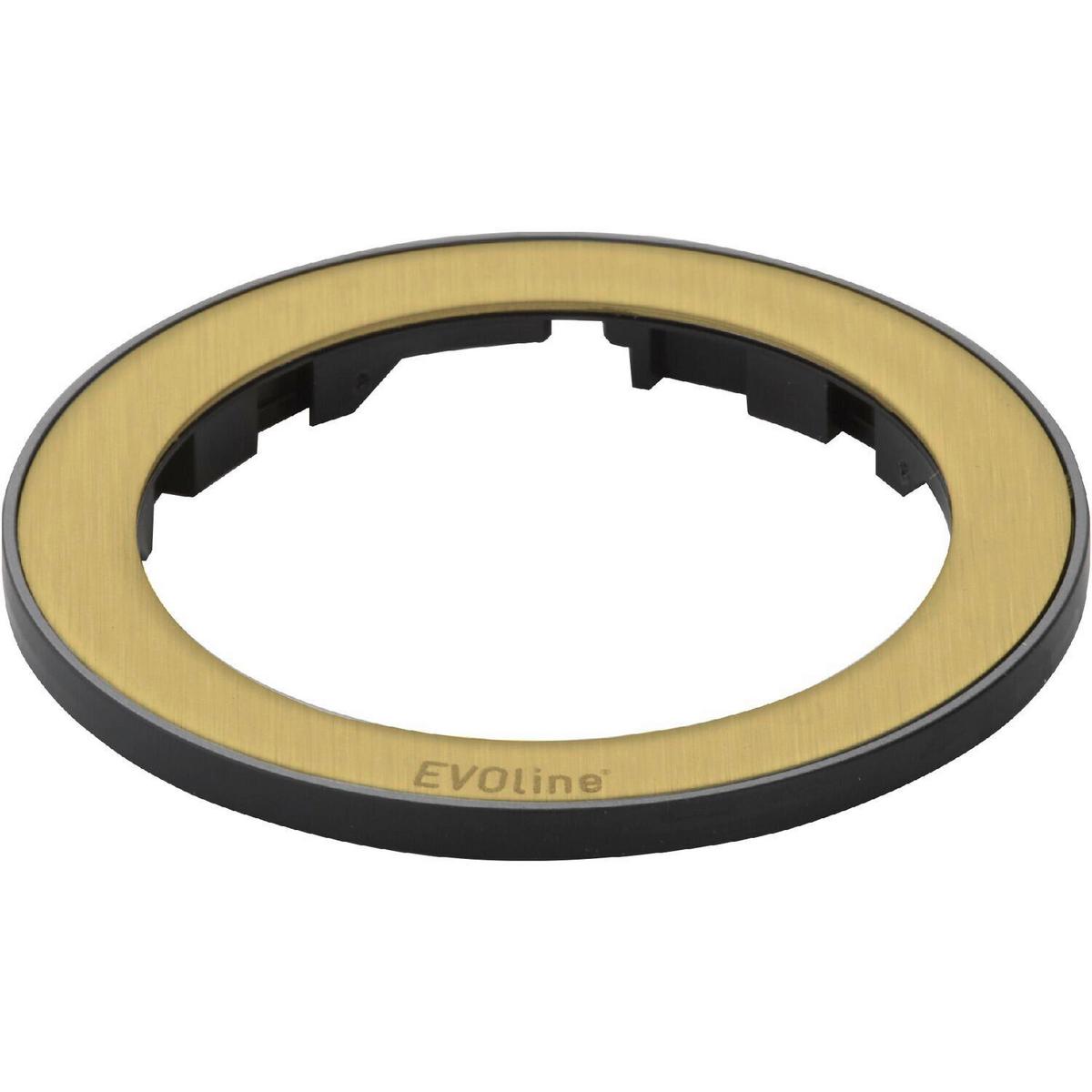 Steckdosenelement Evoline One - Messingfarben/Schwarz, Basics, Kunststoff (5,9/5,9/5,4cm) - HKT