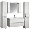 Badezimmer Silora Xl - Weiß, MODERN, Glas/Keramik (160cm) - MID.YOU
