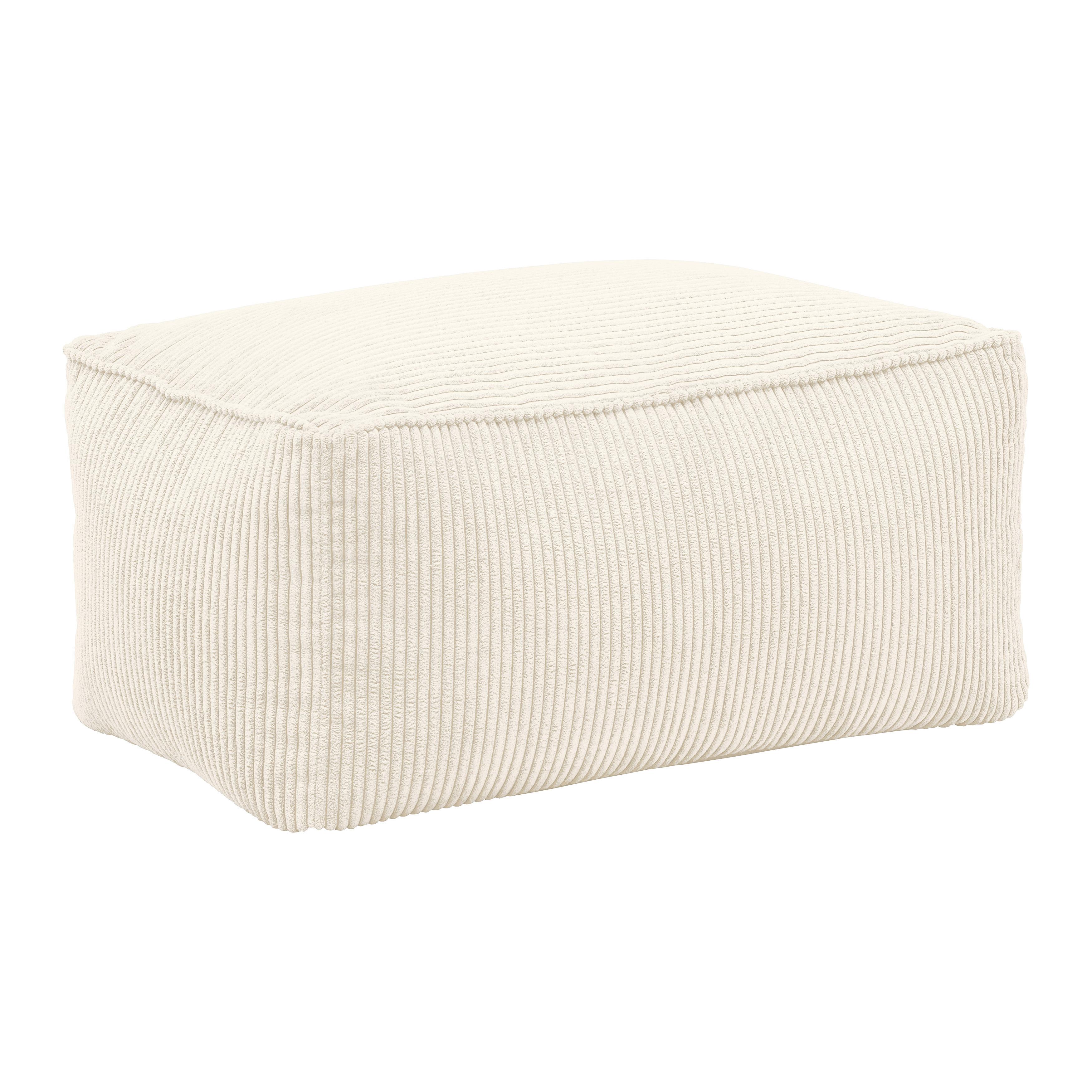 Taburetka CAROLINE, biely menčester, max. 80 kg - biela, Modern, textil (80/38/50cm) - Mömax