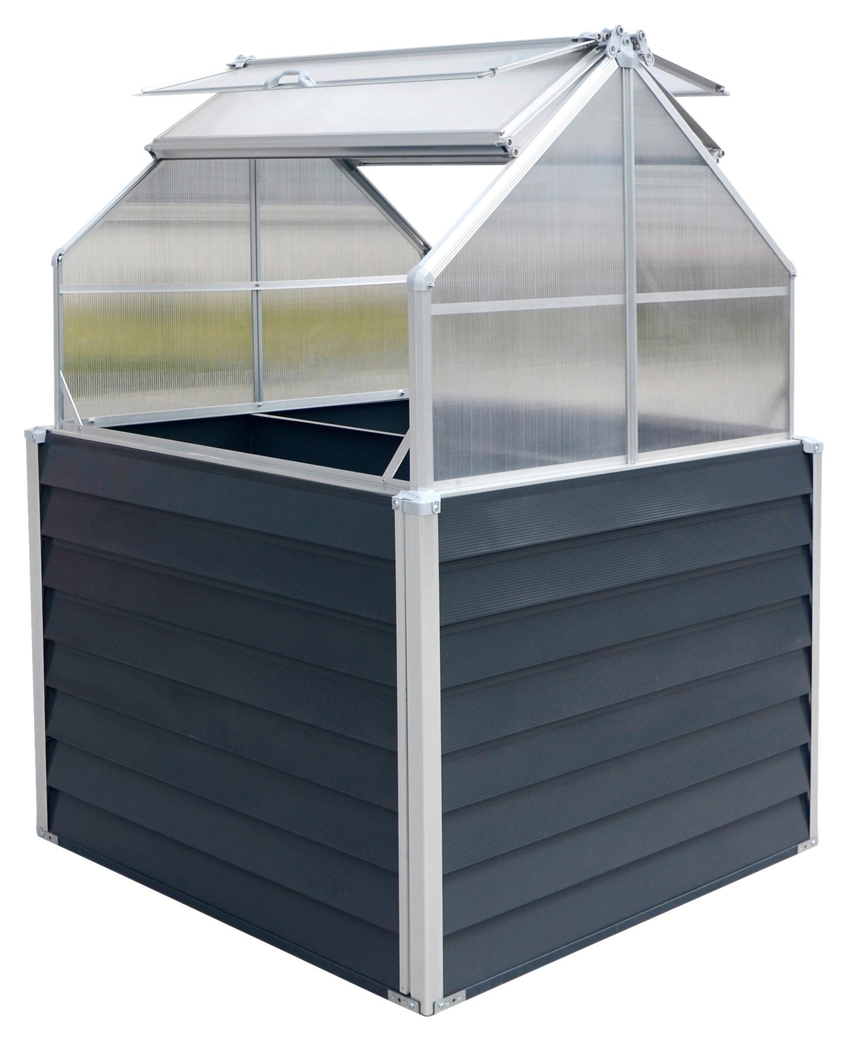 Hochbeet Hochbeet Store & Grow - Anthrazit, Basics, Metall (120/169/120cm)