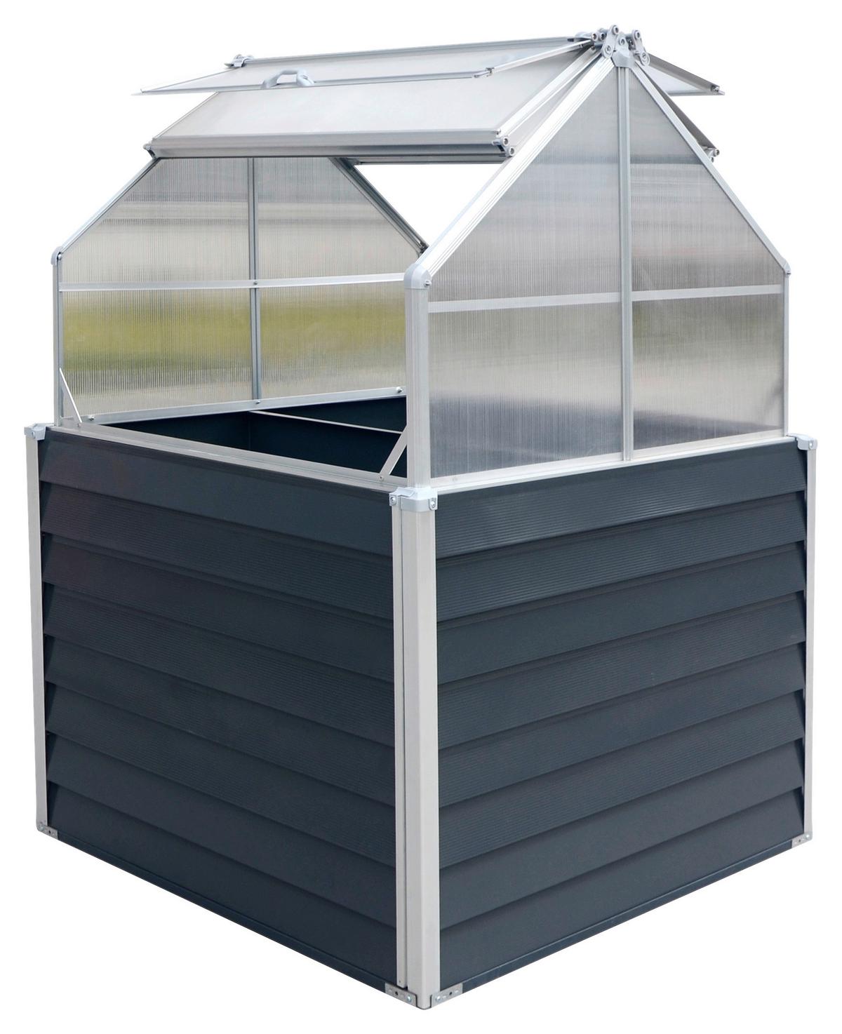 Hochbeet Hochbeet Store & Grow - Anthrazit, Basics, Metall (120/169/120cm)