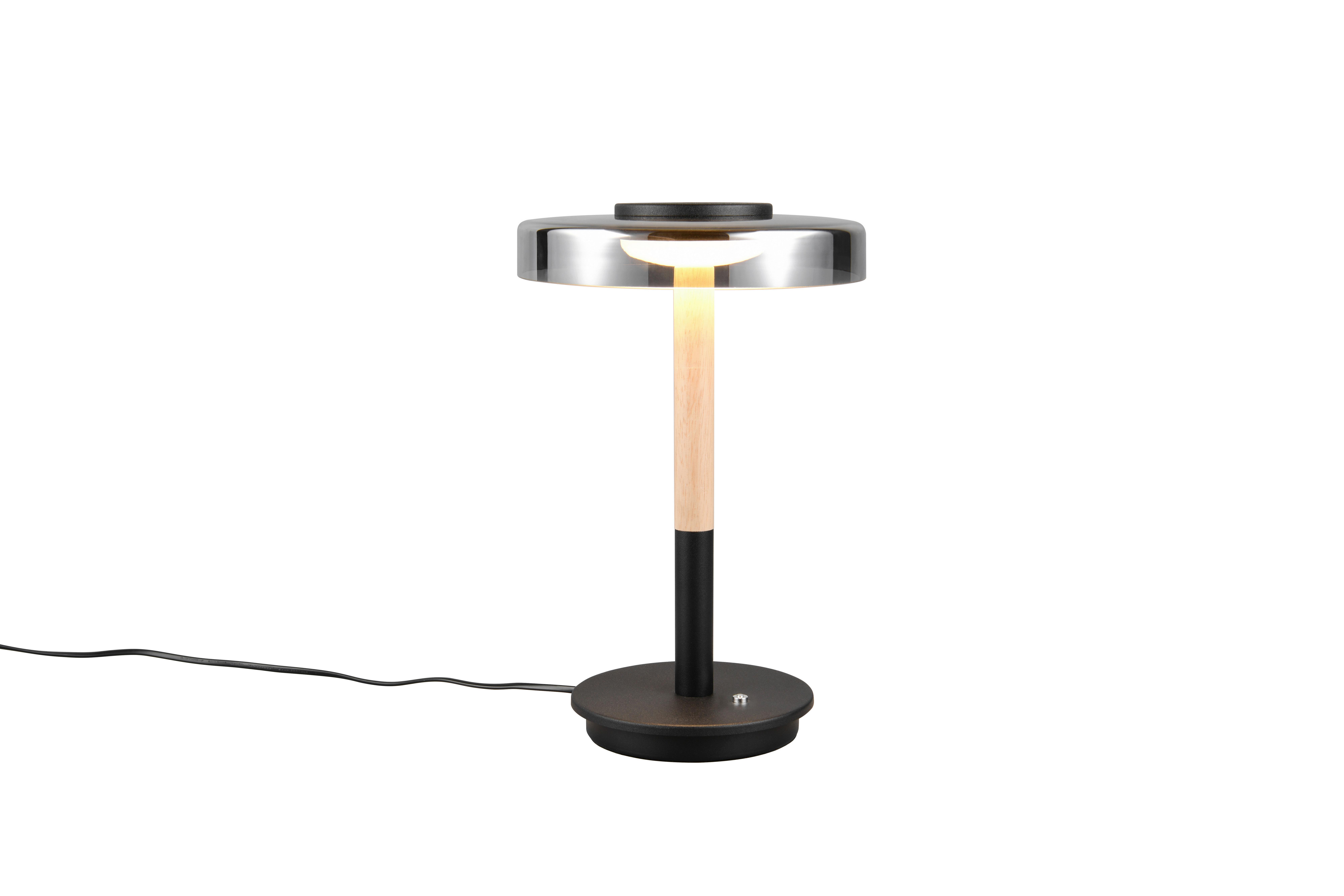 LED-Tischleuchte 554910132 Celeste - Schwarz/Grau, Design, Glas/Metall (22/35cm) - Trio Leuchten