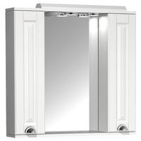 Spiegelschrank Casalo Xl 2-Türig Bxhxt:75x71x14 Cm - Weiß, MODERN, Glas/Holzwerkstoff (75/71/14cm) - MID.YOU