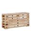Komoda Pallet - prírodné farby, Natur, drevo (120/62/40cm)