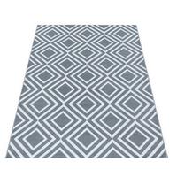 Webteppich Grau Naturfaser Costa 240x340 cm - Grau, Design, Textil (240/340cm)