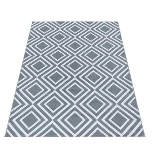 Webteppich Grau Naturfaser Costa 240x340 Cm
