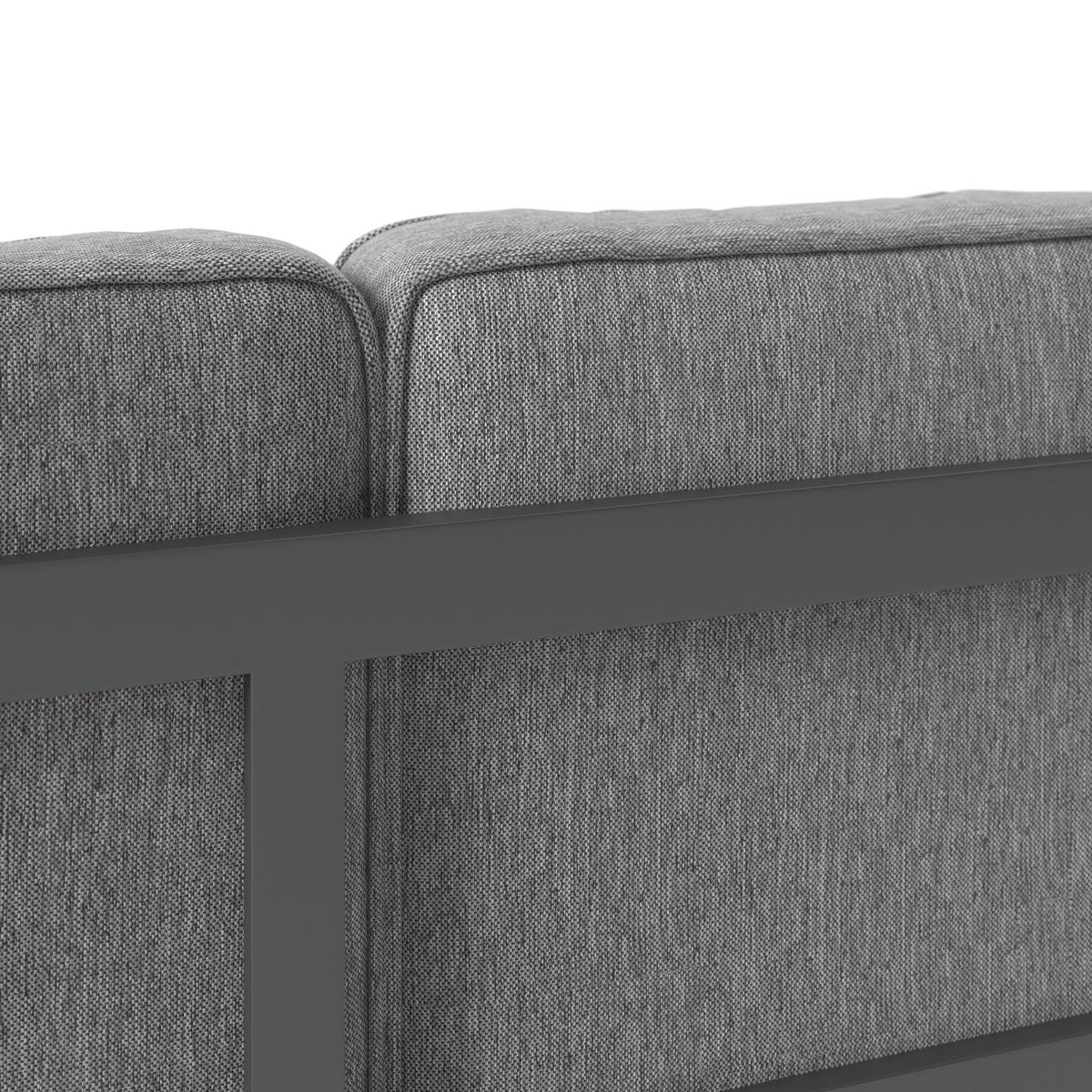 Lounge Garnitúra 5 Részes - natúr színű/szürke, Modern, textil/fa (190/190cm) - Beldano