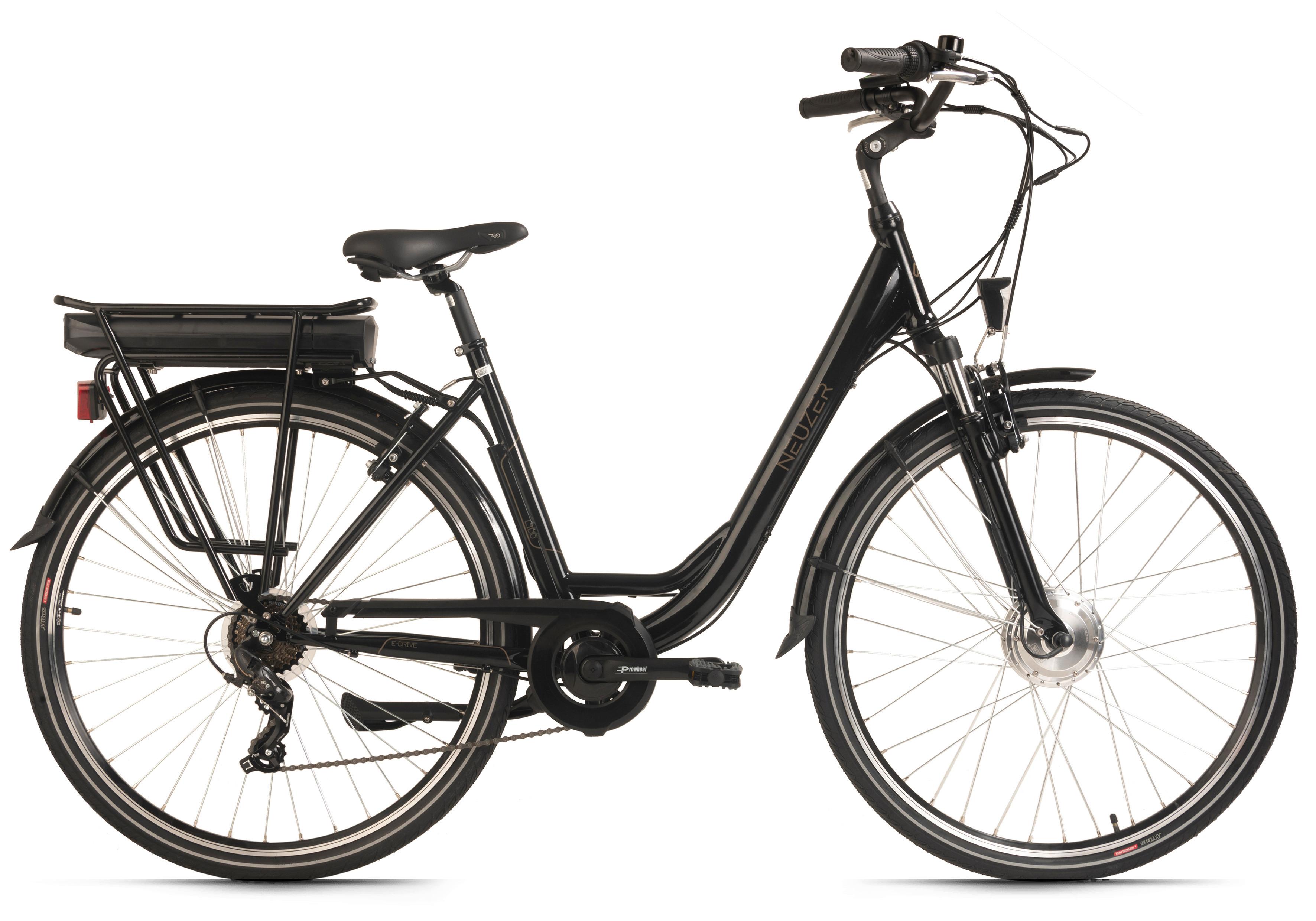Elektrofahrrad E-citybike Hollandia Lido,schwarz,28 Zoll - Schwarz, Basics, Metall (21/116/188cm)