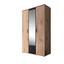 Kleiderschrank Chicago B: 119,6cm Eiche Dekor - Eichefarben/Anthrazit, Basics, Glas/Holzwerkstoff (119,6/196,3/53,5cm) - Livetastic Kleiderschrank Chicago B: 119,6cm Eiche Dekor - Eichefarben/Anthrazit, Basics, Glas/Holzwerkstoff (119,6/196,3/53,5cm) - Livetastic