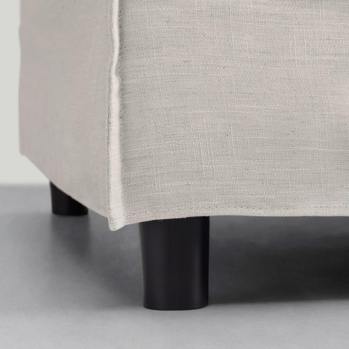 Sedací souprava ELIA přírodná barva - černá/přírodní barvy, Moderní, dřevo/textil (265/158cm) - Bessagi Home